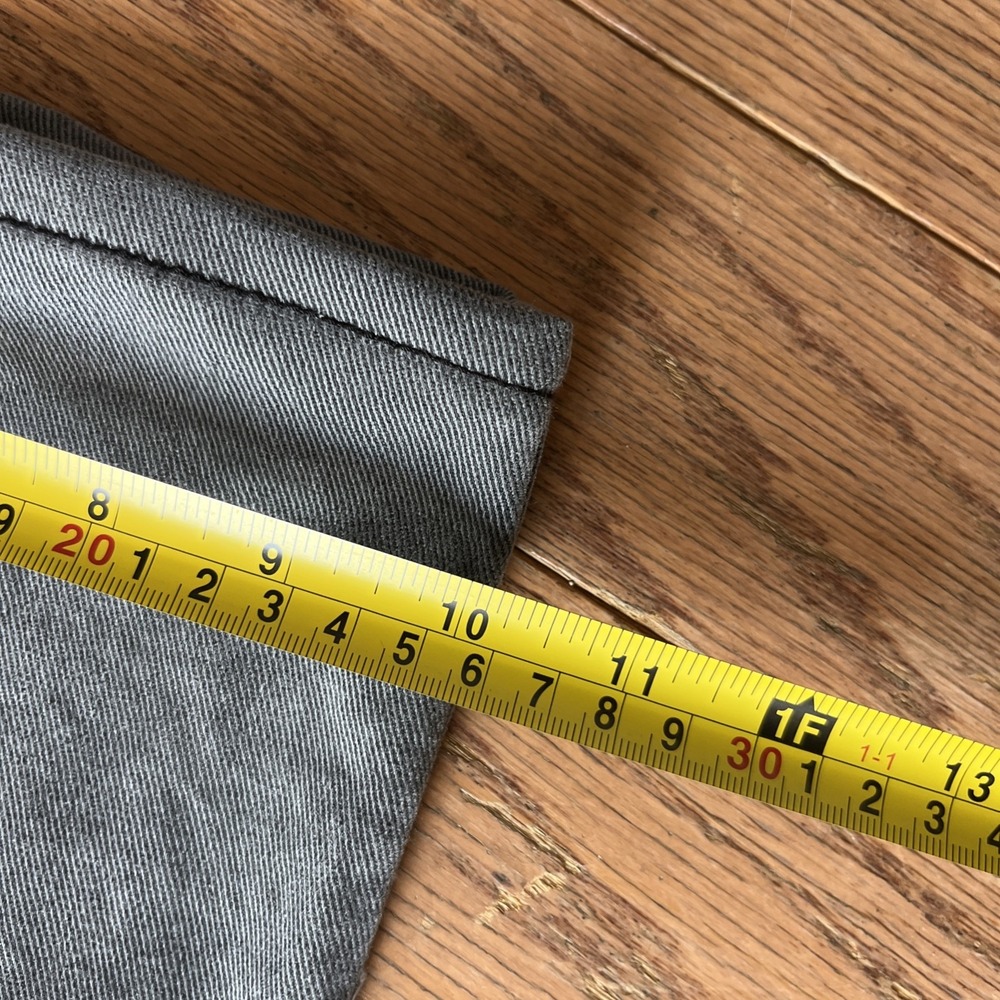Mott & Bow Jeans‎ Mens 40x26 Gray Straight Stone Stretch Medium Wash - Hemmed - Picture 8 of 9